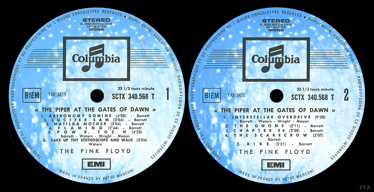 Pink Floyd Archives-French LP Discography
