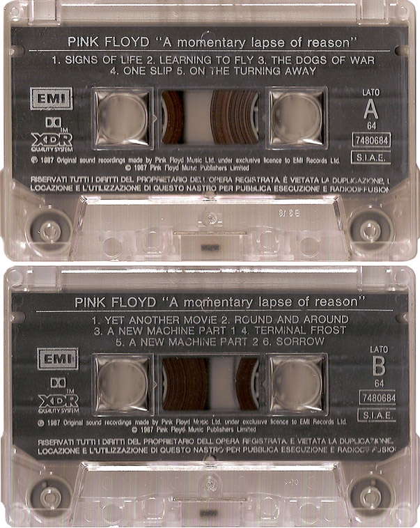Pink Floyd Archives-Italian Cassette Tape Discography