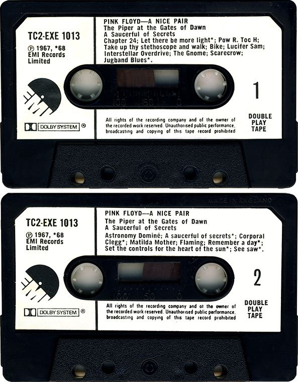 Pink Floyd Archives-U.K. Pink Floyd Compilation Cassette Tape