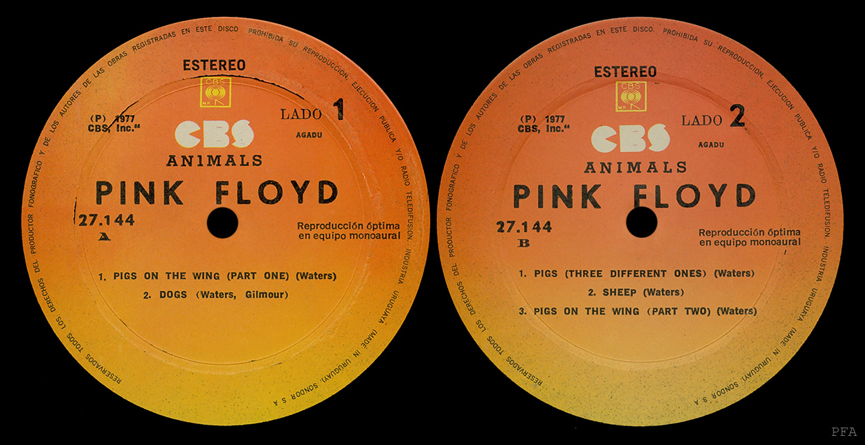 Pink Floyd Archives-Uruguayan LP Discography