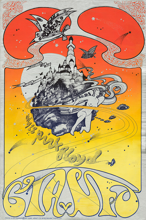 psychedelic pink floyd poster